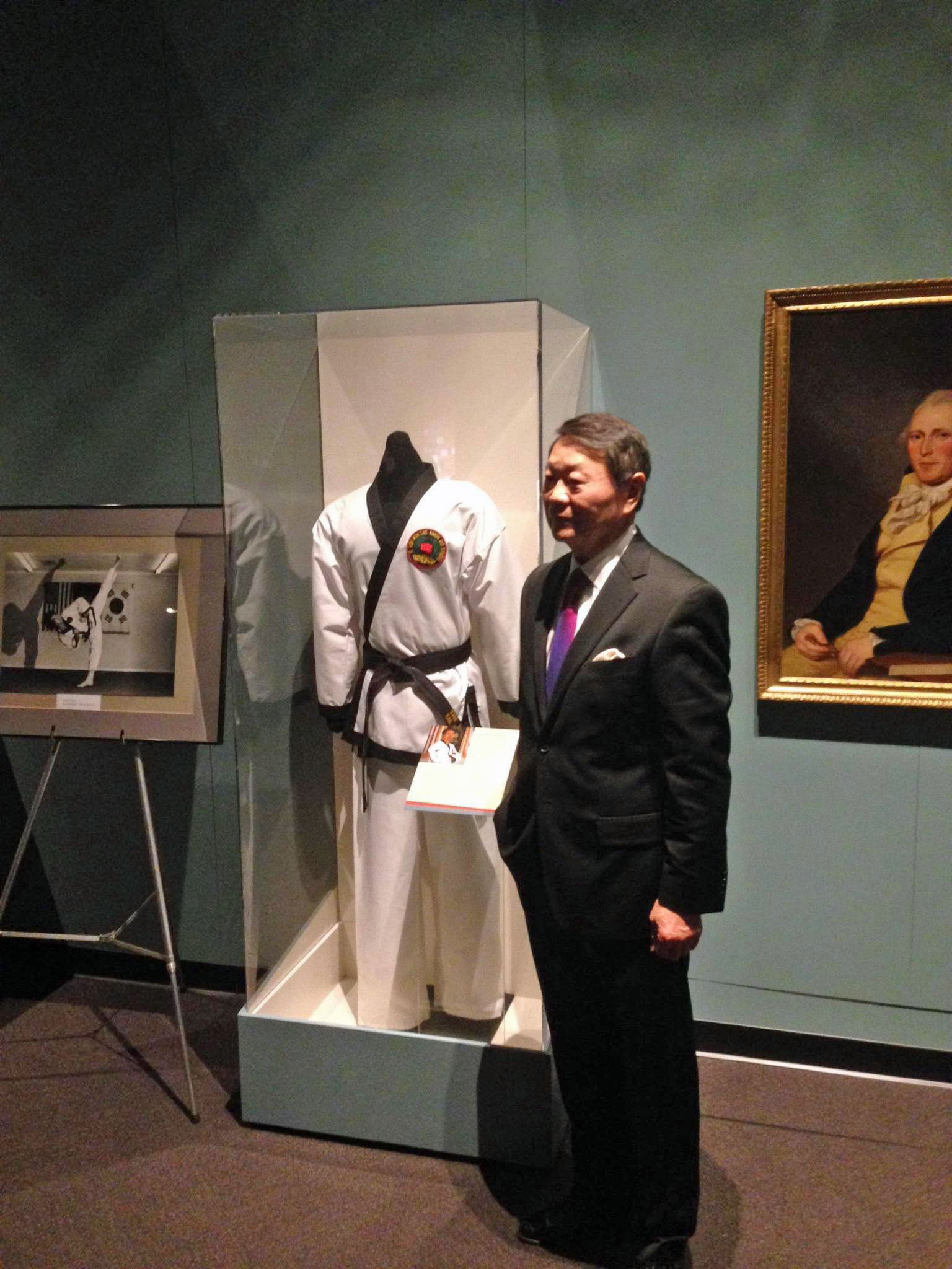 Grandmaster Il Hoi Kim at the PA Icons Exhibit